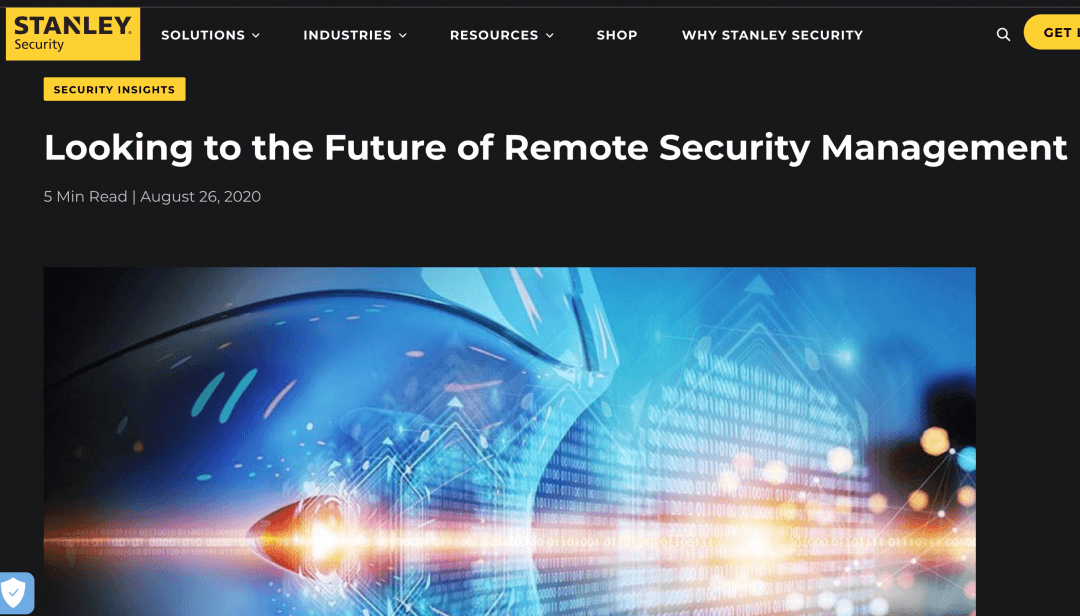 Blog – Looking to The Future of Remote Security Management